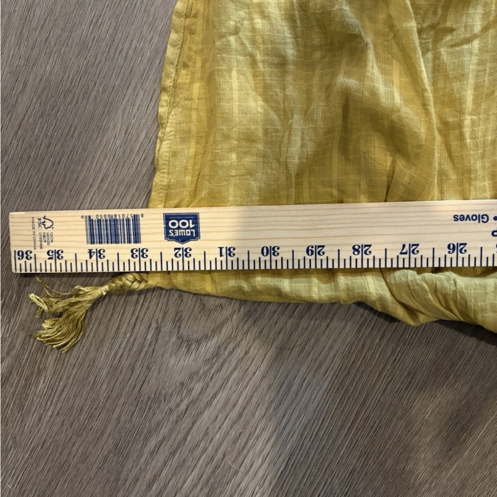 Zara 100% Cotton Oversized Kaftan Mustard Structured Dress M/L - Picture 9 of 9